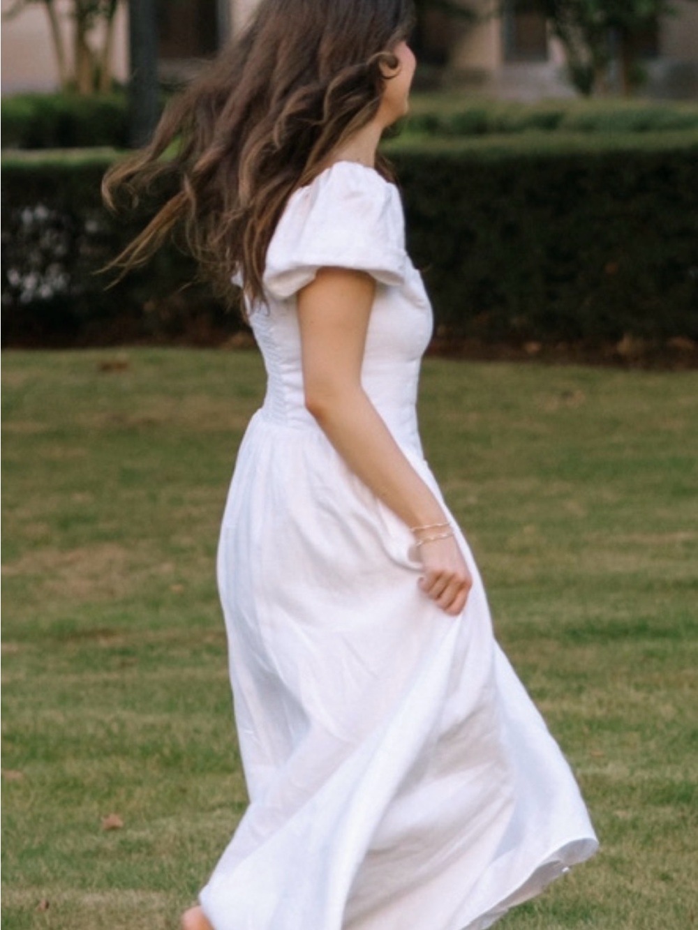 Reformation Davila Linen Midi Dress View 2